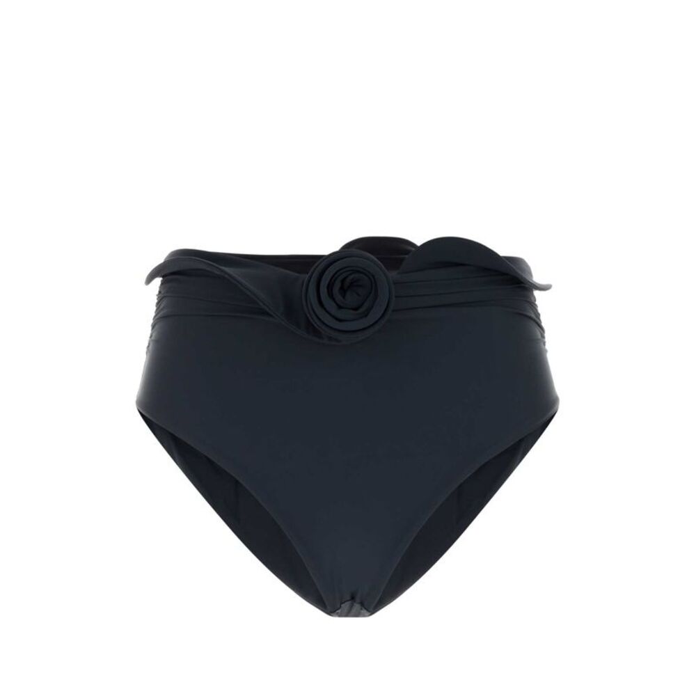 Magda Butrym Women Denim Blue Stretch Nylon Bikini Bottom